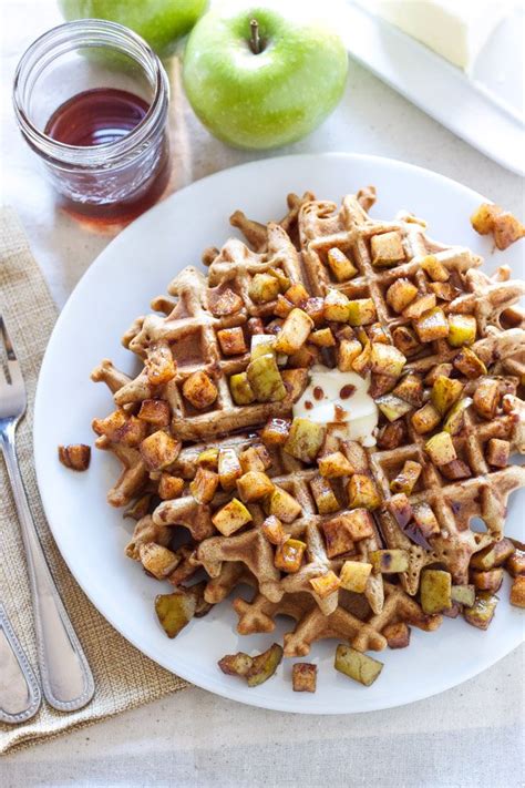 cinnamon-waffles-with-apple-topping-recipe-runner image