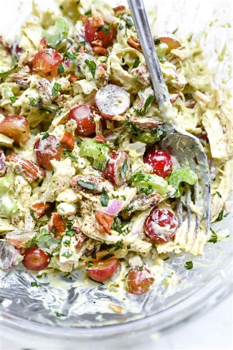 avocado-and-greek-yogurt-chicken-salad-foodiecrush image