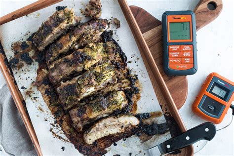 thai-style-pork-ribs-meat-thermometer-hygrometer image