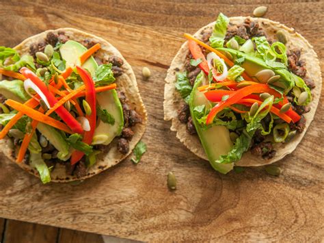 black-bean-tostadas-with-pickled-veggies-whole image