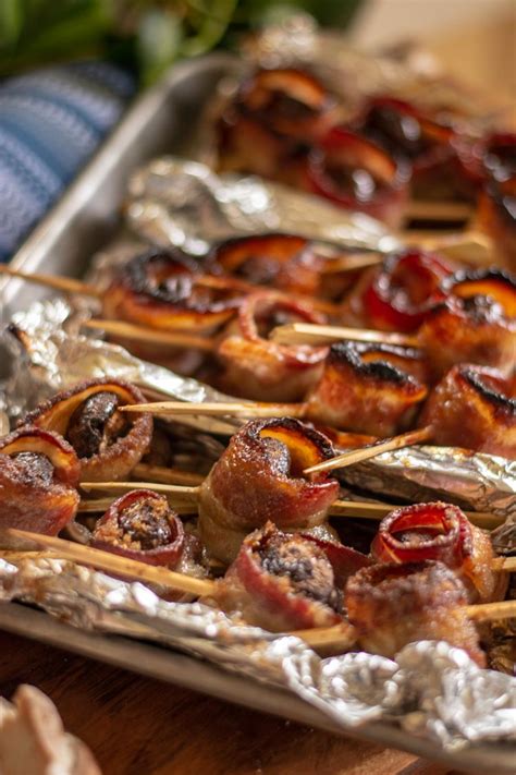 bacon-wrapped-mushrooms-w-three-sauces-appetizer image