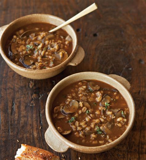 savory-barley-soup-with-wild-mushrooms-and-thyme image