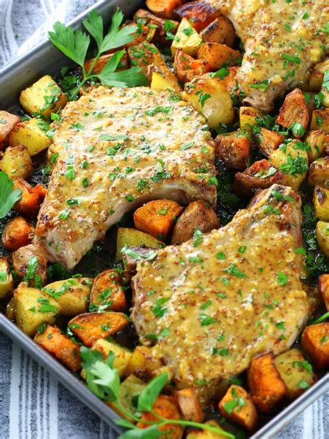 baked-pork-chops-with-honey-mustard-sauce-taste-and image