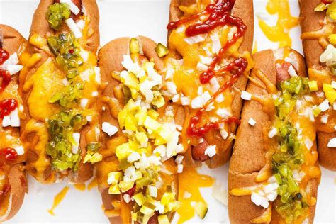 cheesy-baked-hot-dogs image