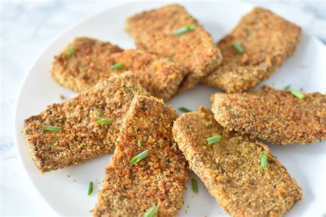 easy-crispy-baked-breaded-tofu-i-can-you-can-vegan image
