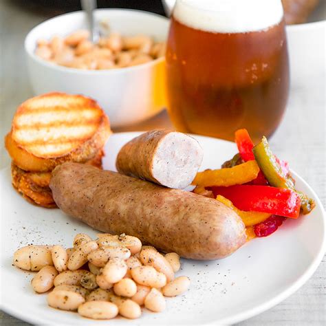 extra-juicy-beer-braised-sausages-easy-tasty image