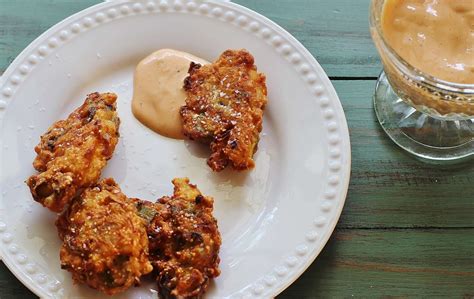 okra-jalapeno-fritters-syrup-and-biscuits image