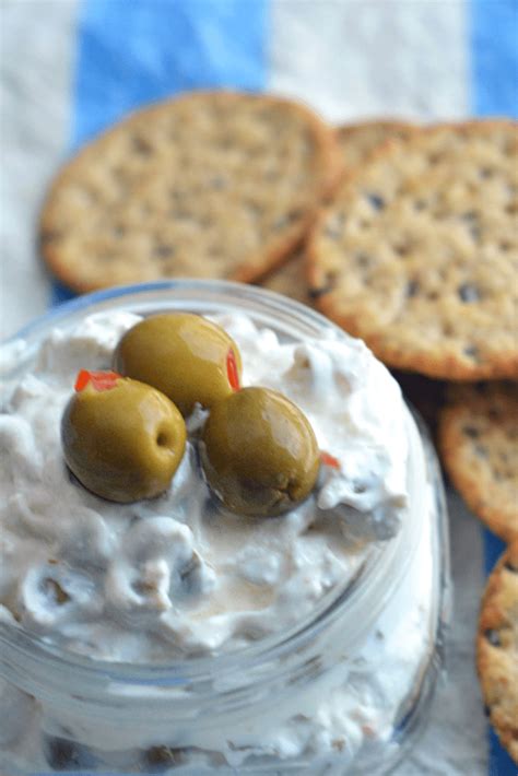 olive-dip-recipe-3-ingredients-easy-party-appetizer image
