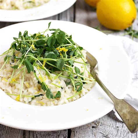 lemon-risotto-with-pea-shoots-seasons-and-suppers image