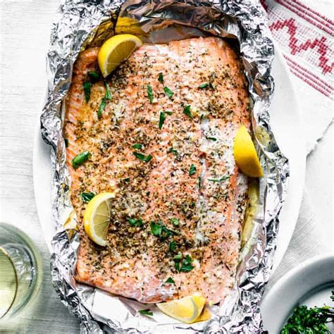 easy-baked-salmon-in-foil-healthy-seasonal image