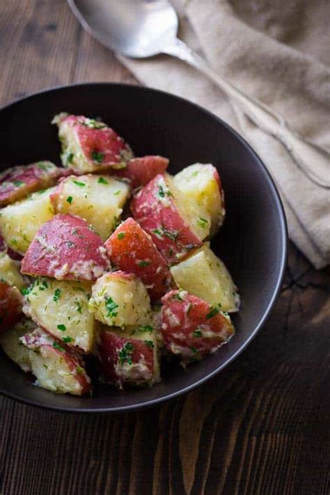 simple-steamed-potatoes-with-herbs-healthy image