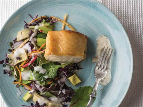 marinated-sea-bass-over-artichoke-salad-briannascom image