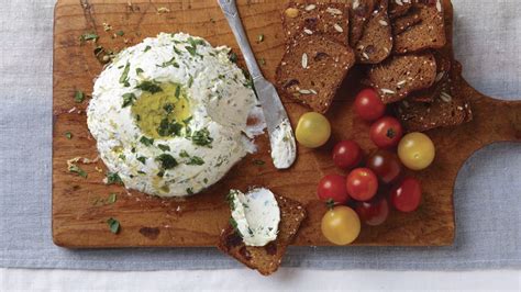 goat-cheese-spread-with-herbs-olive-oil image