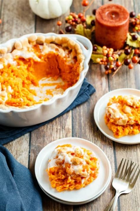 sweet-potato-casserole-with-marshmallow-topping image