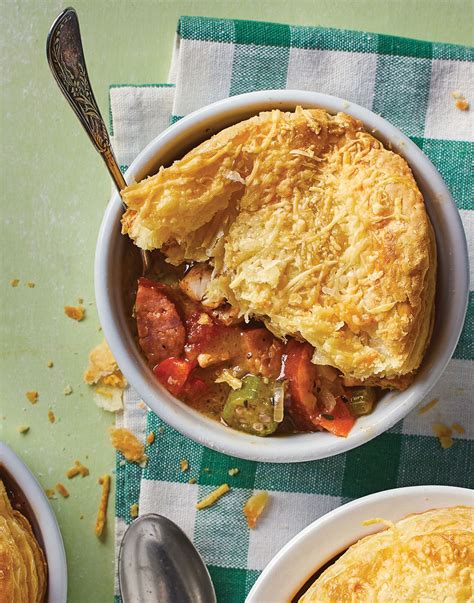 chicken-gumbo-pot-pie-with-puff-pastry-rounds image