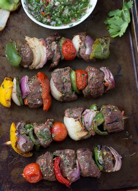 beef-kebabs-with-chimichurri-sauce-a-classic-twist image
