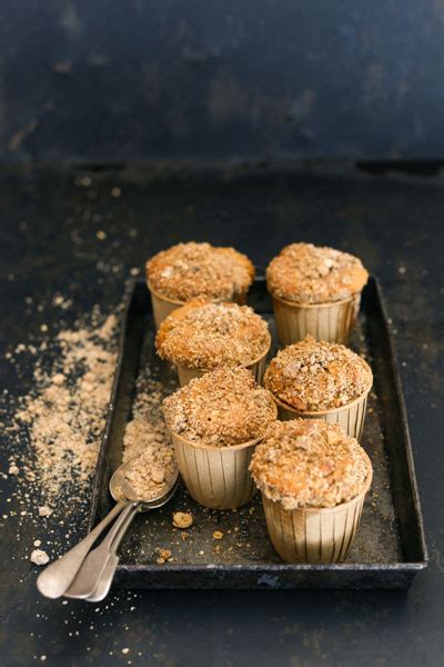 apple-muffins-with-macadamia-nut-streusel-topping image