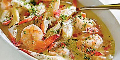 shrimp-and-crab-finger-scampi-recipe-myrecipes image