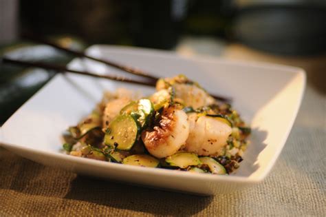 scallops-with-black-beans-and-zucchini-sara-moulton image
