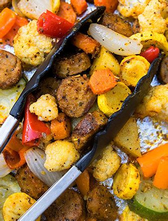 oven-roasted-sausage-and-vegetables-one-pan-one image