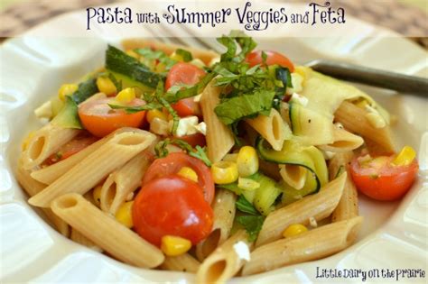 pasta-with-summer-veggies-and-feta-pitchfork image