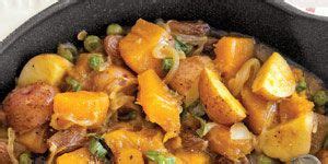curried-pumpkin-and-peas-recipe-country-living image