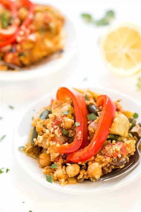 one-pan-vegetable-quinoa-paella-simply-quinoa image