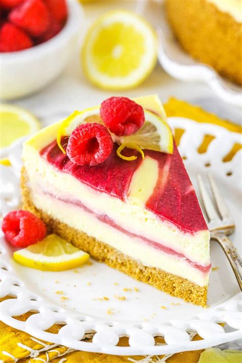 lemon-raspberry-swirl-cheesecake-life-love-and-sugar image