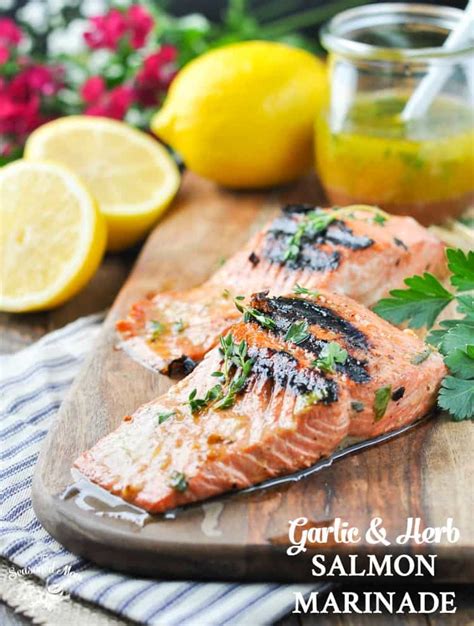 salmon-marinade-with-lemon-garlic-and-herbs-the image