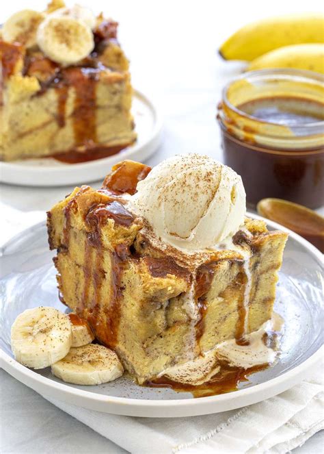 slow-cooker-banana-bread-pudding-recipe-simply image