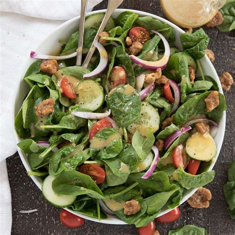 the-best-spinach-salad-recipe-yellowblissroadcom image