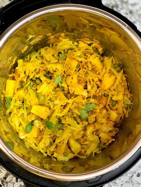 cabbage-potato-peas-curry-instant-pot-indian-veggie image