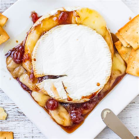 the-best-baked-brie-with-balsamic-cherries-averie image