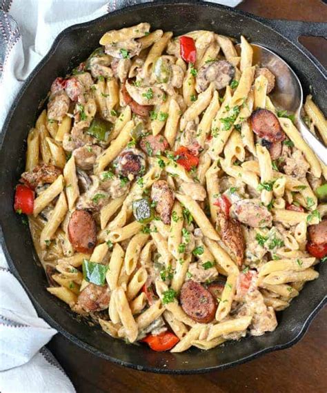 simple-cajun-chicken-and-sausage-pasta image