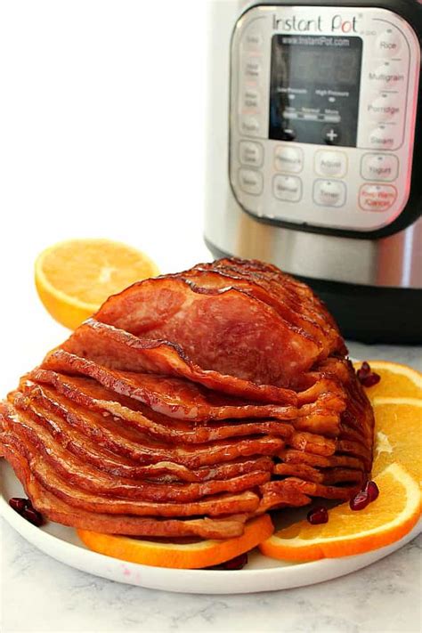 instant-pot-honey-orange-glazed-ham-crunchy image