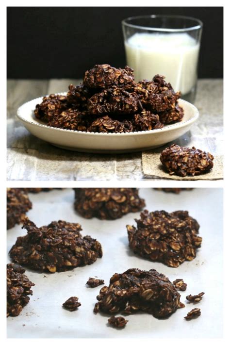 no-bake-peanut-butter-chocolate-oatmeal-cookies image