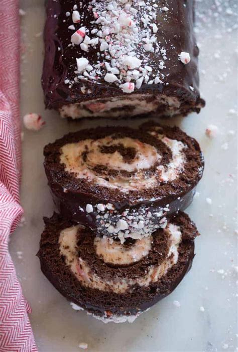 chocolate-peppermint-cake-roll image