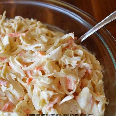sour-cream-coleslaw-no-mayo-common-sense-home image