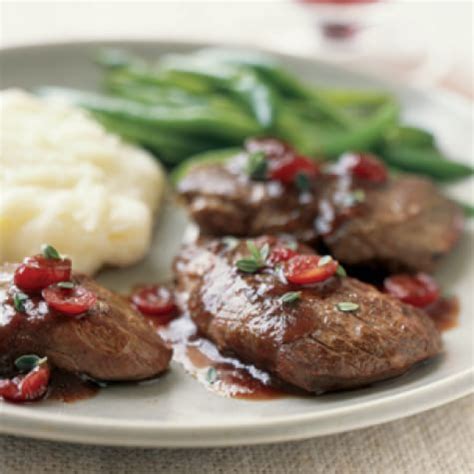 medallions-of-venison-with-cranberry-port-sauce image