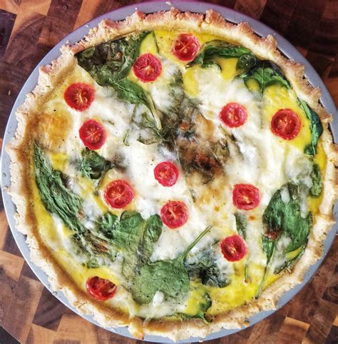 low-carb-spinach-bacon-quiche-once-upon-delicious image