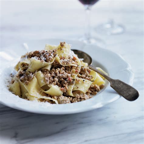 pappardelle-with-white-bolognese-recipe-food-wine image