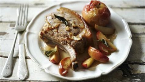 pork-chops-with-apples-and-cider-recipe-bbc-food image