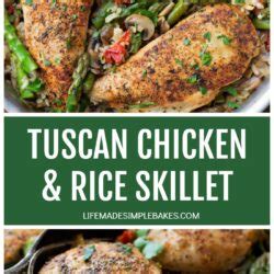 tuscan-chicken-and-rice-skillet-life-made-simple image