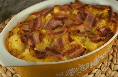 cheesy-potatoes-with-bacon-recipe-these-old-cookbooks image