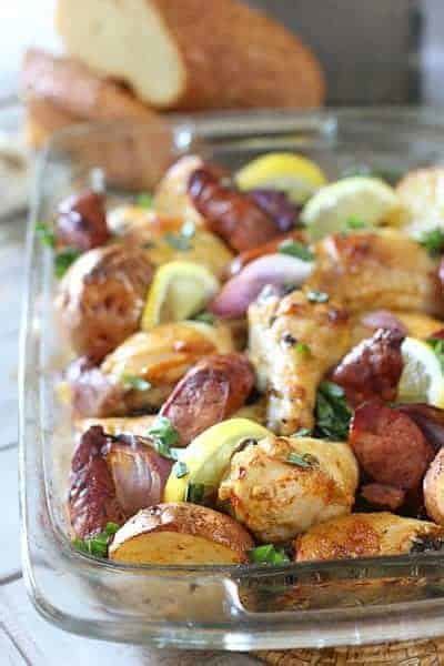 one-pan-roasted-chicken-with-sausage-and-potatoes image