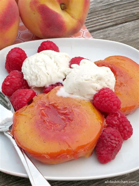 vanilla-bean-roasted-peaches-sundaysupper-alidas image