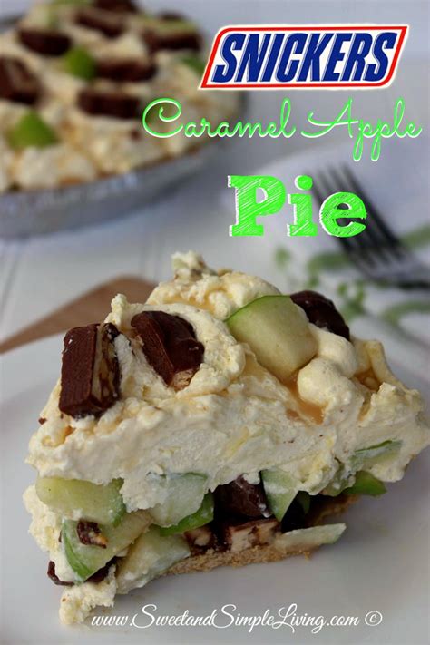 easy-snickers-caramel-apple-pie-recipe-sweet-and image