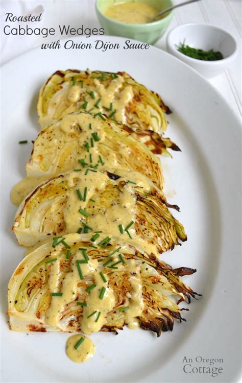 roasted-cabbage-wedges-with-onion-dijon-sauce-an image