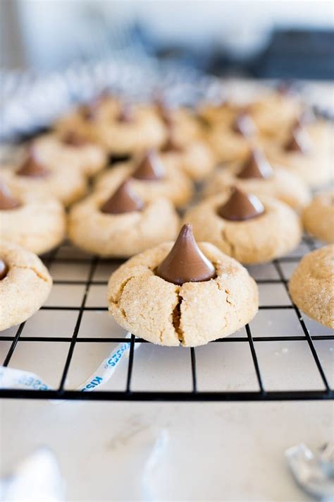 melt-in-your-mouth-peanut-butter-kiss-cookies image