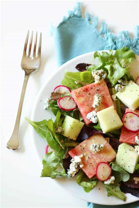 watermelon-blue-cheese-salad-with-creamy-lemon image